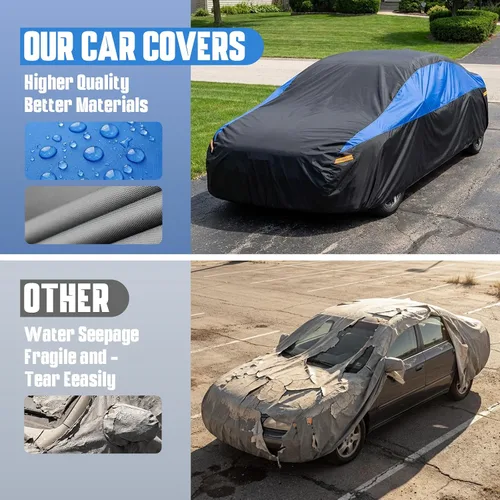 Miniatura 5 de GUNHYI - Funda para auto Toyota Custom Fit Toyota 86/GR86 impermeable para todo tipo de clima, cubierta exterior ligera para automóviles al aire