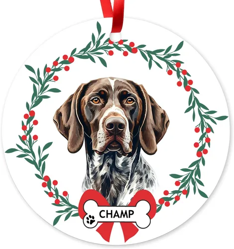 Miniatura 20 de Adorno de Navidad personalizado de Beagle, adorno personalizado con nombre de mascota, regalos para los amantes de los perros Beagle, decoración