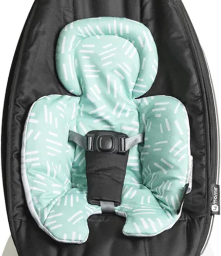 Miniatura 7 de 4moms Inserto para bebé RockaRoo y MamaRoo, lavable a máquina, tela de malla fresca, diseño reversible, menta