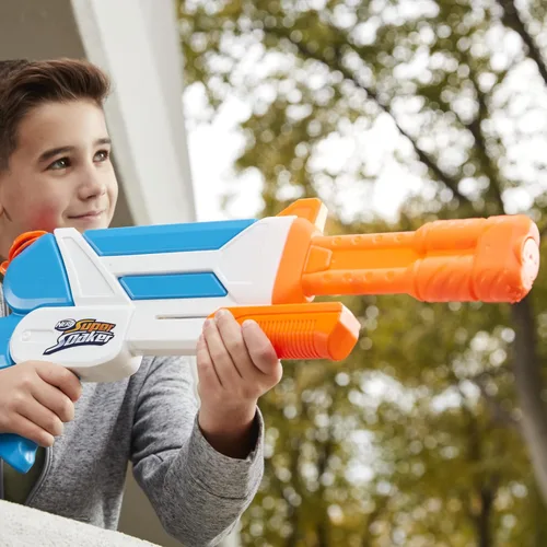 Miniatura 3 de Nerf Super Soaker Twister Water Blaster, 2 corrientes de agua giratorias, bomba al fuego, diversión de chorro de agua al aire libre para niños