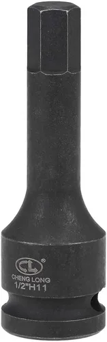 Miniatura 9 de uxcell Broca hexagonal de impacto de 1/2 pulgada x H8 (0.315 in), métrica de 3 pulgadas de longitud, uso de acero CR-MO con destornilladores