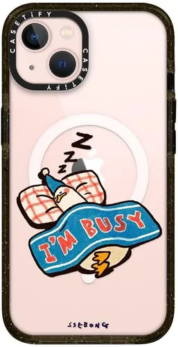 Miniatura 497 de Funda Impact de CASETiFY para iPhone 13 Pro Max con Magsafe - Estuche Claro Cuento de Invierno - Claro Negro Estuche transparente Winter Tale
