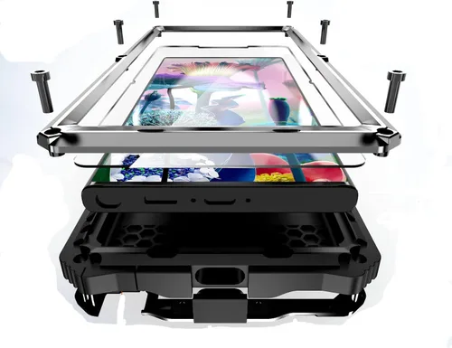 Miniatura 9 de Lunivop para Samsung Galaxy S23 Ultra Funda metálica dura para Galaxy S23 Ultra 5G con lente de protección de pantalla incorporada y tornillos Grado