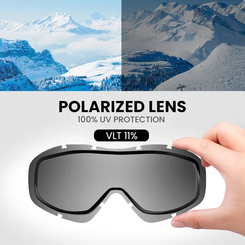 Miniatura 142 de OutdoorMaster OTG Gafas de esquí – Gafas sobre lentes para esquí y snowboard para hombres, mujeres y jóvenes – 100% de protección UV A1-vlt 46%