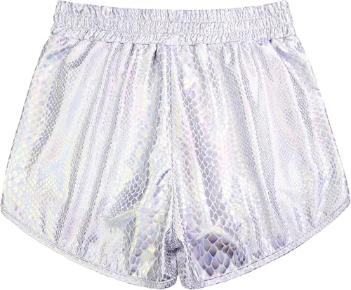 Miniatura 2 de Perfashion - Shorts metálicos brillantes para mujer