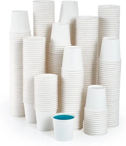 Miniatura 8 de JOLLY PARTY Vasos de papel de 2 onzas, paquete de 1440 vasos de papel pequeños para baño, vasos blancos para enjuague bucal, mini tazas de espresso