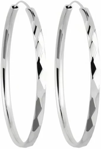 Aretes de aro de plata de ley para mujer, 3 pares de arracadas grandes de plata chapada en oro blanco de 14 quilates, hipoalergénicos, ligeros,