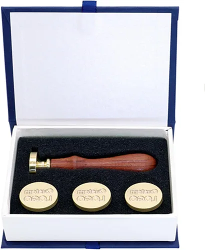 Miniatura 10 de SWANGSA Kit de sellos de cera personalizados de 4 piezas, sello de cera de sellado personalizado con imagen/logotipo personalizado