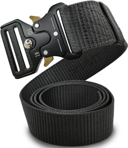 Miniatura 7 de SHAVIT Black Tactical Belt Men, Military Web Nylon Work Belts for Men With Quick Release Buckle Army Riggers Belt