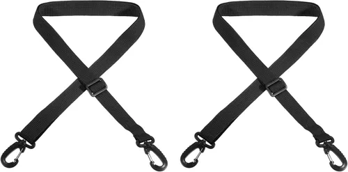 PATIKIL Paquete de 2 botas de snowboard con correa de transporte, cabestrillo de hombro ajustable para botas de esquí, patines de hielo, color negro