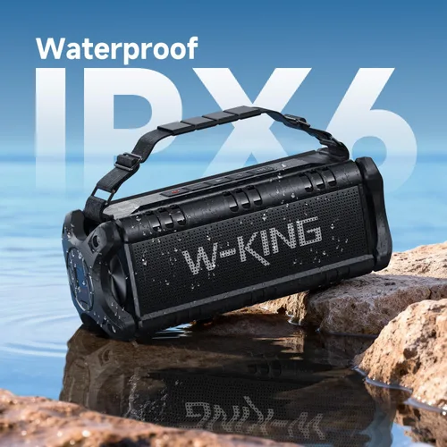 Miniatura 3 de W-KING - Altavoz Bluetooth, potente altavoz Bluetooth de 50 W, resistente al agua, gran altavoz portátil para exteriores inalámbrico para graves