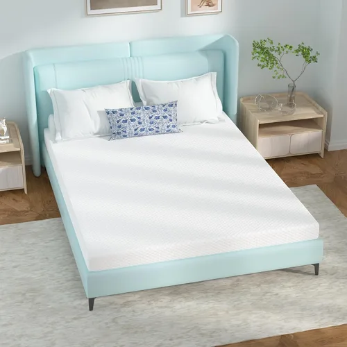 Miniatura 14 de Colchón individual de 5 pulgadas para niños, colchón de espuma viscoelástica de gel para un sueño cómodo y alivio de presión, soporte de firmeza