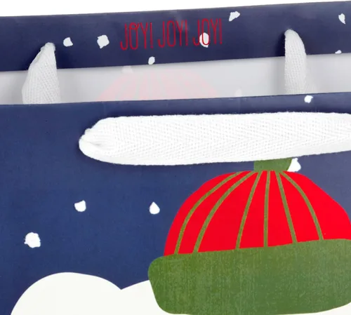 Miniatura 6 de Hallmark Bolsa de regalo de Navidad extra grande de 15 pulgadas con papel de seda (Oso Polar de Feliz Navidad) para niños, adultos, compañeros