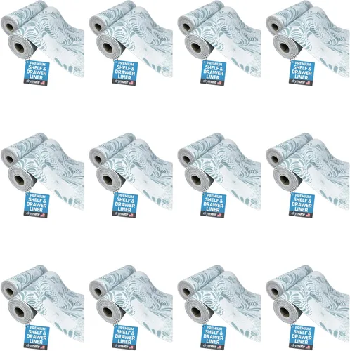 Miniatura 26 de Drymate Forro Premium de lujo para estantes y cajones, tela acolchada gruesa, no adhesiva, absorbente, impermeable, antideslizante, forros