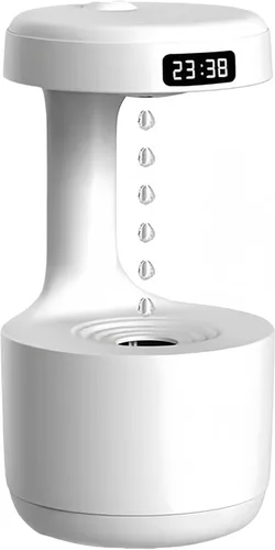 Humidificadores para dormitorio, humidificador de aire de niebla fría de 27.1 fl oz, humidificador digital antigravedad con pantalla LED, control