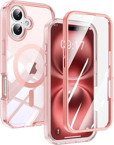 Miniatura 18 de Funda de privacidad para iPhone 17 Pro Max con soporte de 360° [protector de pantalla antiespía integrado] [anillo magnético] protección de cuerpo