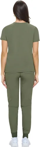 Miniatura 3 de Natural Uniforms Conjunto deportivo elástico esencial para mujer