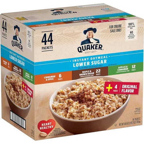 Miniatura 14 de Quaker Avena instantánea, arce y azúcar morena, paquetes individuales, 1.51 onzas (paquete de 48)