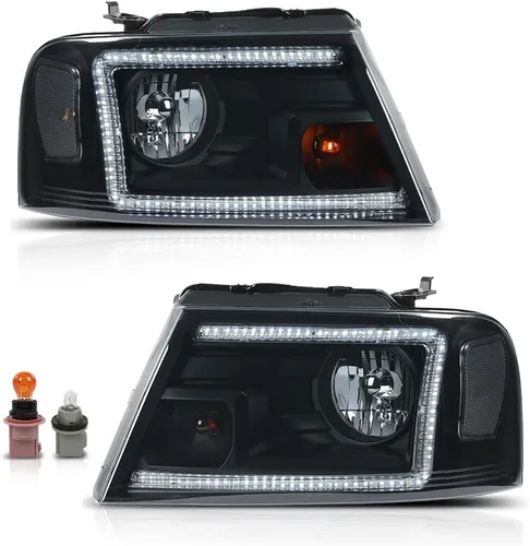 Miniatura 17 de PIT66 Tira de luces LED DRL y luces de estacionamiento de esquina Compatible con Ford Expedition 1997-2002/Se ajusta a Ford F150 1998-2003/Se ajusta