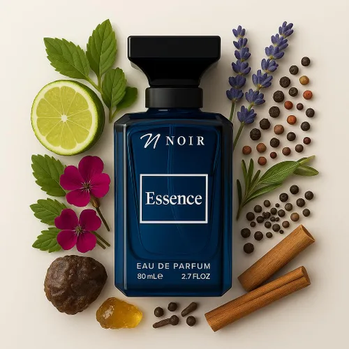 Miniatura 7 de NOIR Essence Eau de Parfum para hombre, aroma fresco y picante con bergamota, pimienta y cedro, de larga duración, 2.7 onzas líquidas