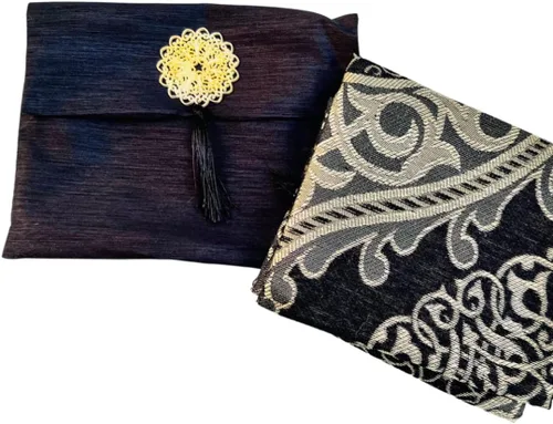 Miniatura 6 de Tapete de oración islámica, alfombra de oración turca con bolsa y sellado de adornos, alfombrilla de oración portátil con práctica bolsa
