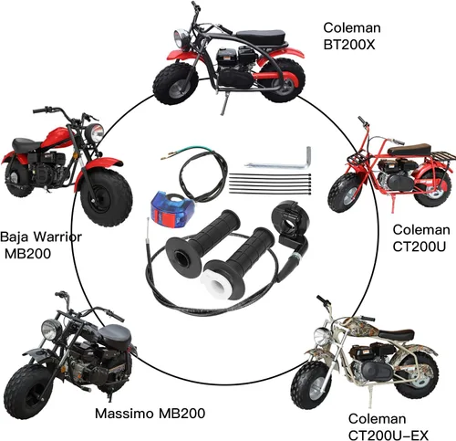 Miniatura 2 de YOXUFA Mini kit de acelerador de bicicleta de repuesto para Coleman Minibike CT200U CT200U-EX BT200X Baja DB30 Warrior MB200 Predator 212cc Motovox