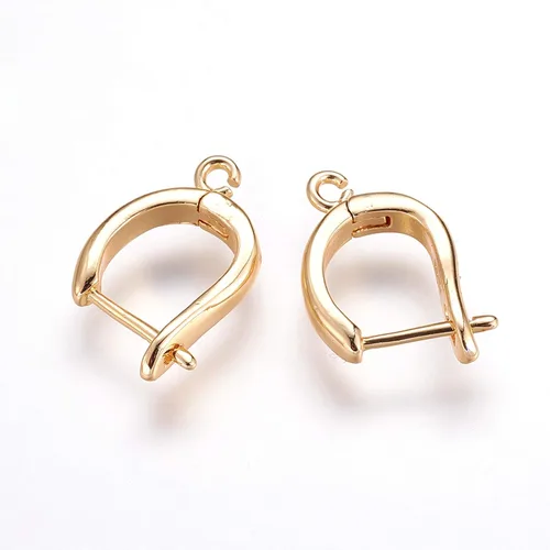 Miniatura 17 de Craftdady Aretes de aro chapados en oro de 14 quilates, 12 pares de aretes de aro de latón con múltiples bucles, círculo, lágrima, flor, palanca