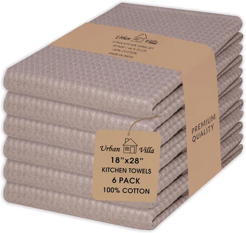 Miniatura 125 de Urban Villa Juego de 8 paños de cocina de algodón, altamente absorbentes, súper suaves, de secado rápido, de 12 x 12 pulgadas, para limpieza y 005