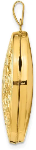 Miniatura 2 de Colgante ovalado de oro amarillo de 14 quilates 1339in x 1024in