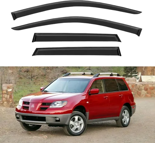 Miniatura 185 de YQAUTEC Viseras de Ventana Protectores de Lluvia para Honda Civic 2022 2023 2024 2025 2026, Deflectores de Viento de Ventilación de Ventana Fuera