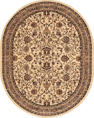 Miniatura 317 de Unique Loom Colección Sialk Hill - Alfombra de área Washington (3 pies 3 pulgadas x 5 pies 3 pulgadas, rectángulo, burdeos/crema)