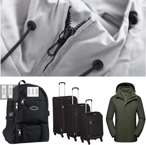 Miniatura 6 de YaHoGa Kit de reparación de cremallera de 143 piezas de repuesto con alicates de instalación para bolsos, chaquetas, tiendas de campaña, mochilas