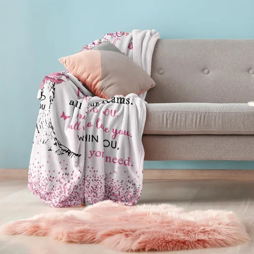 Miniatura 5 de Vuinezo Regalos de cumpleaños para niñas, mamá, hermana, esposa, decoración única de cumpleaños para mujeres, manta de forro polar de 50 x 60