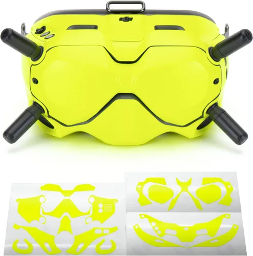Miniatura 8 de WRAPGRADE Skin compatible con DJI FPV Gafas V2 (Airforce Silver)
