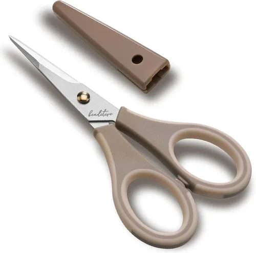 Miniatura 10 de Beaditive Tijeras de precisión para manualidades - Hojas de acero inoxidable con tapa de seguridad - Punta ultra afilada y mangos de TPR