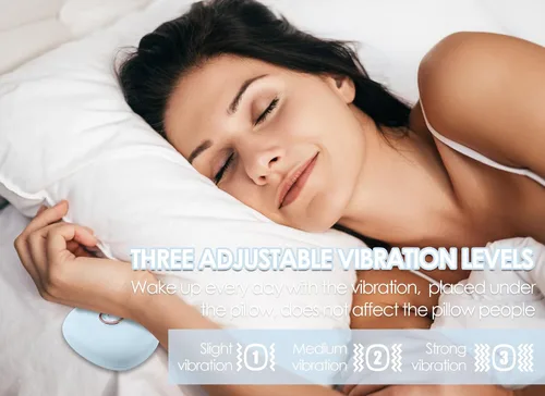 Miniatura 5 de Dpofirs Reloj despertador para sordos, efecto de vibración, pantalla LED, reloj despertador digital, baterías incluidas, dibujos animados, dos