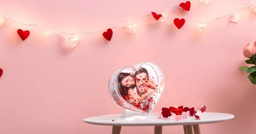 Miniatura 7 de Marco de Fotos de Purpurina Líquida de Mejores Amigos de Acrílico Flotante Personalizado con Efecto de Globo de Nieve Lindo Marco Familiar de Pareja