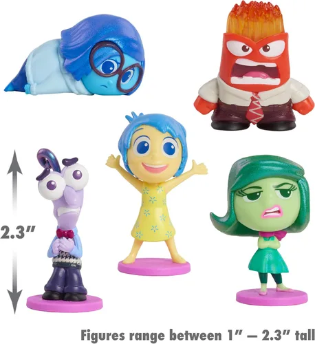 Miniatura 3 de Disney y Pixar Inside Out 2 Set de Figuras "All the Feels", Rellenos de Calceta para Vacaciones, Regalos, Presentes, Juguetes para Niños de 3 años