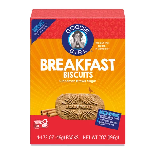 Miniatura 8 de Goodie Girl, galletas de desayuno de arándanos, sin gluten, sin maní, vegano, kosher, incluye 4 cajas, 16 paquetes en total