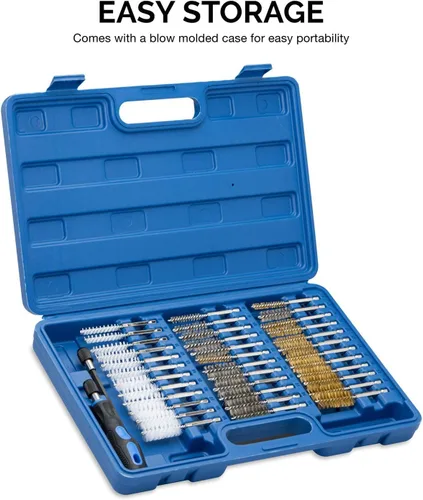 Miniatura 10 de NEIKO 00325A - Accesorios de Cepillo de Alambre para Taladro con vástago hexagonal de 1/4 pulgadas, surtido de cepillos SAE y MM, se puede montar