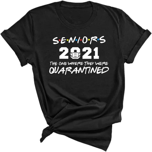 Miniatura 2 de Seniors 2021 Quarantined tshirt, Seniors the one where they were quarantined 2021 T-Shirt, Friends Parody The One Quarantine, Seniors 2021 Shirt