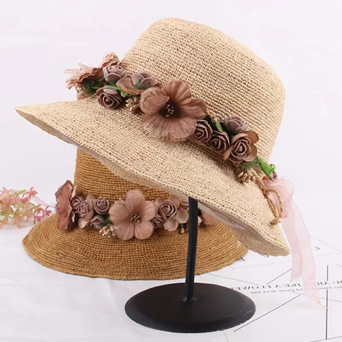 Miniatura 4 de WLBON 2 diademas de flores con corona de rosas y hojas florales, bandas para el cabello, diadema para mujer, Navidad, boda, Halloween, festival