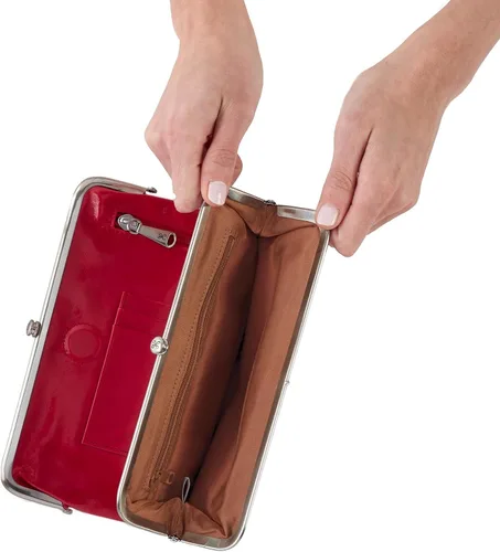 Miniatura 9 de HOBO Cartera de mano de cuero Lauren para mujer