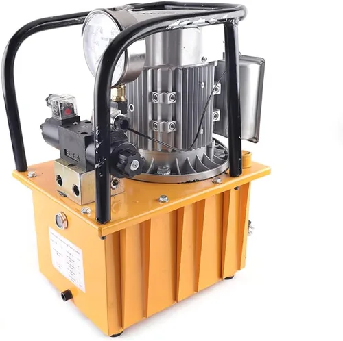 Bomba hidráulica eléctrica de 750 W 10000 PSI Válvula solenoide de doble efecto Bomba hidráulica accionada eléctricamente, unidad de alimentación,
