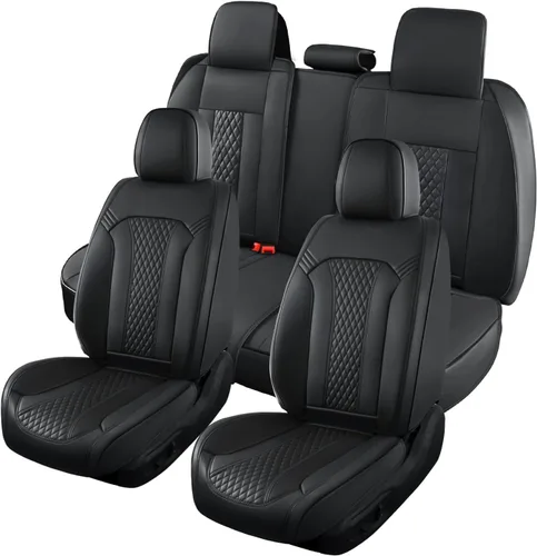 Miniatura 24 de Doogo Fundas de asiento de automóvil, fundas de asiento delantero para automóviles, protector universal de asiento de automóvil, fundas de asiento
