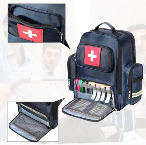 Miniatura 3 de Gatycallaty Mochila de primeros auxilios Medical Emt First Responder Bag Empty Ems Emergencia Hogar Salud Senderismo Trauma Viajes Camping marino