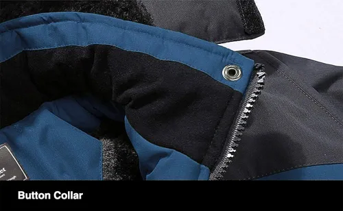 Miniatura 4 de MAGCOMSEN - Chaqueta de invierno para hombre, impermeable, abrigada, con forro polar y múltiples bolsillos