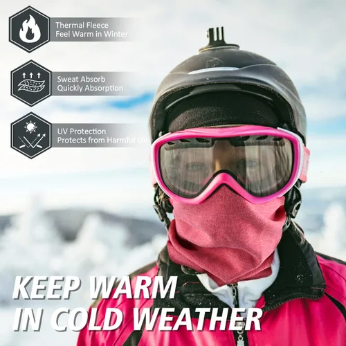 Miniatura 2 de LUOLIIL VOE 4 Pack Winter Neck Warmer, Neck Gaiter Ski for Men & Women