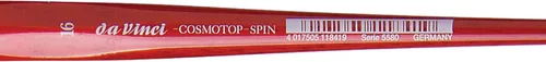Miniatura 208 de da Vinci Watercolor Series 5580 CosmoTop Spin Pincel de Pintura, Redondo Sintético con Mango Rojo