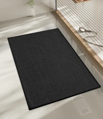 Miniatura 123 de chakme Alfombras de Baño 24x17, Alfombra de Baño Ultra Delgada Antideslizante Pequeña de Secado Rápido Absorbente para Piso de Baño